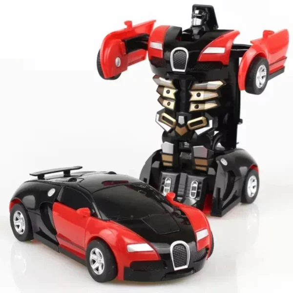 Mini 2 In 1 Car Toys One-key Deformation Car Toys Automatic Transformation Robot Model Car Diecasts Toy Boys Gifts Children Toy - Image 3