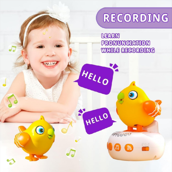 Bird Sound Controlled Induction Mini Watch Toy Children's Toy Voice Activated Sensing Birds Singing Recording Educational Toys - Image 2