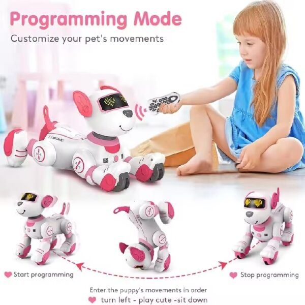 2024 New Remote Control Electronic Pet Toy Intelligent Voice Dialogue Robot Dog Stunt Induction Programming Children's Toys - Image 2