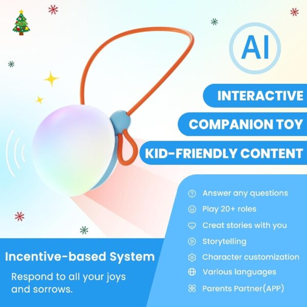 AI conversation toy companion toy fantasy bubble Chat Enabled with Voice Command Gesture Recognition toy for kids - Image 3