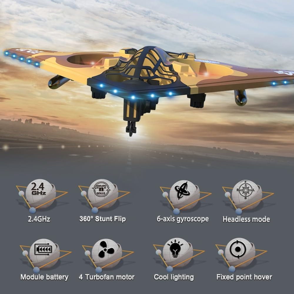 New Children'S Remote Control Aircraft E0-26 Bombing Fighter, Drop Resistant Foam Aircraft Toy Boy'S Remote Control Model Glider