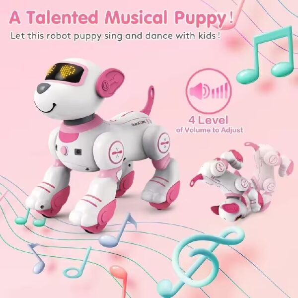 2024 New Remote Control Electronic Pet Toy Intelligent Voice Dialogue Robot Dog Stunt Induction Programming Children's Toys - Image 3