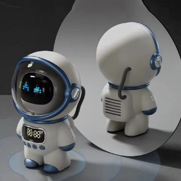 Mini Smart Astronaut Bluetooth Speaker Sound Box Portable Stereo Ai Interactive Audio With Alarm Clock Support TF/FM Table Clock - Image 5