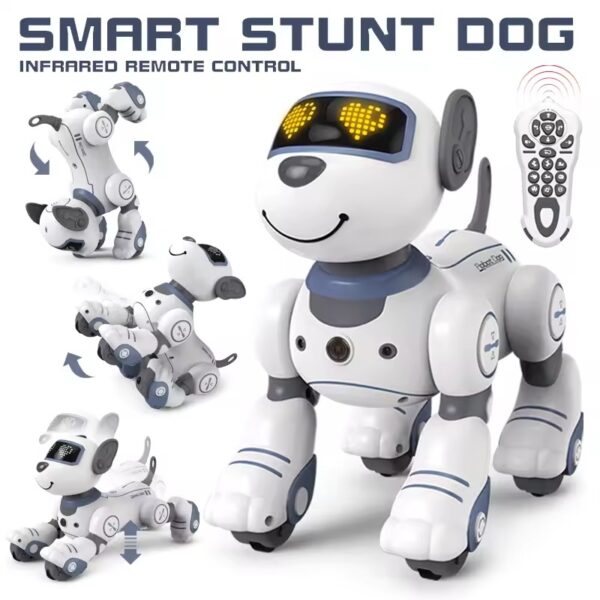 2024 New Remote Control Electronic Pet Toy Intelligent Voice Dialogue Robot Dog Stunt Induction Programming Children's Toys - Image 4