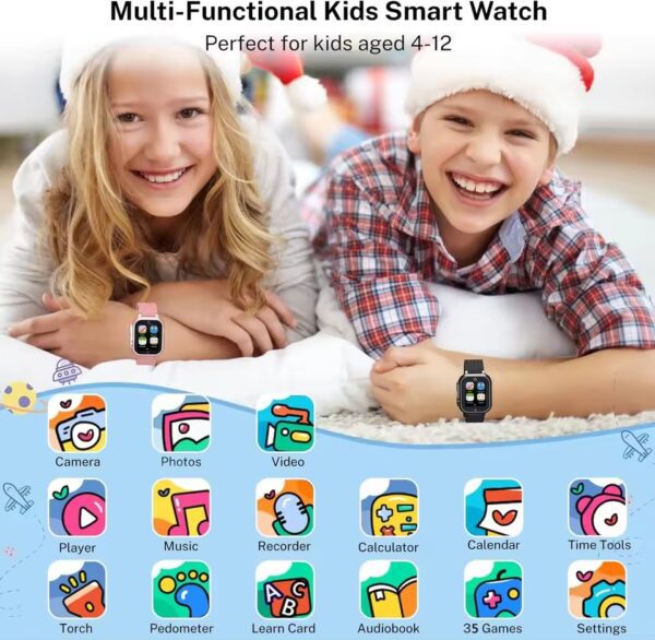 Children Smart Watch Kids 35 Games Video Recorder Music Calculator Calendar Flashlight Pedometer Smartwatch Camera Gifts Toy - Image 2