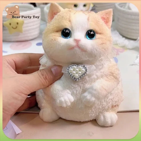 Cute Cartoon Big Cat Slow Rebound Toy Creative Fidgeting Pinching Fingertip Kid Stress Relief Toy Decoration Kid Birthday Gifts