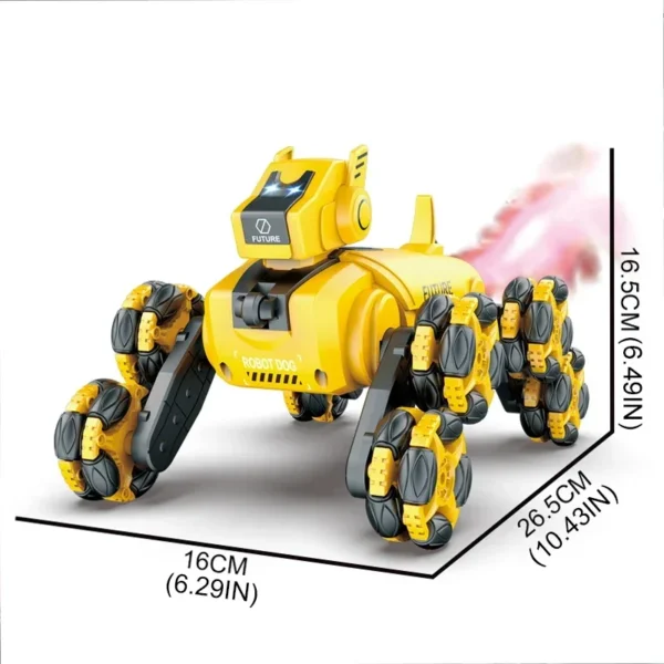 Rc Robot Puppy Electronic Stunt Dog Light Dual Mode Music Song Drift Mechanical Animals Spray Control for Kids Boys Gifts - Image 6