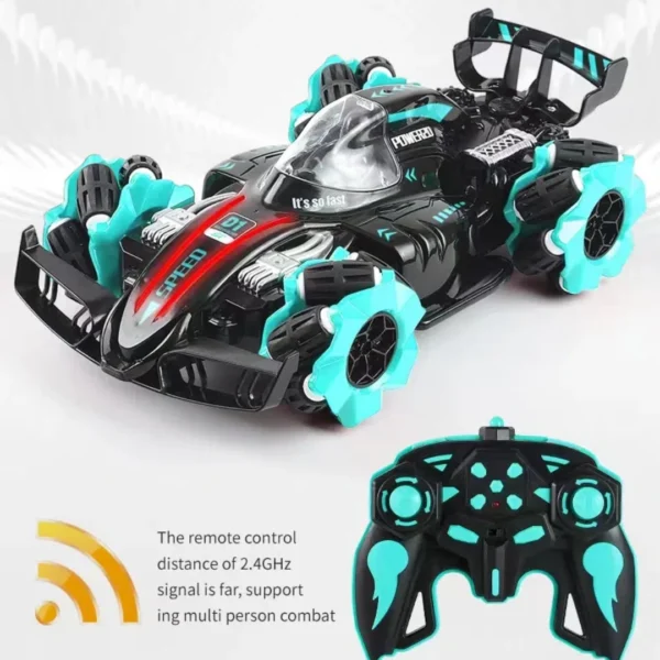 2024 New RC Cars Bluetooth 2.4G Remote Control Car Toy Four-wheel Drive Lateral Drift Spray Stunt Car LiGht Music Racing - Image 6