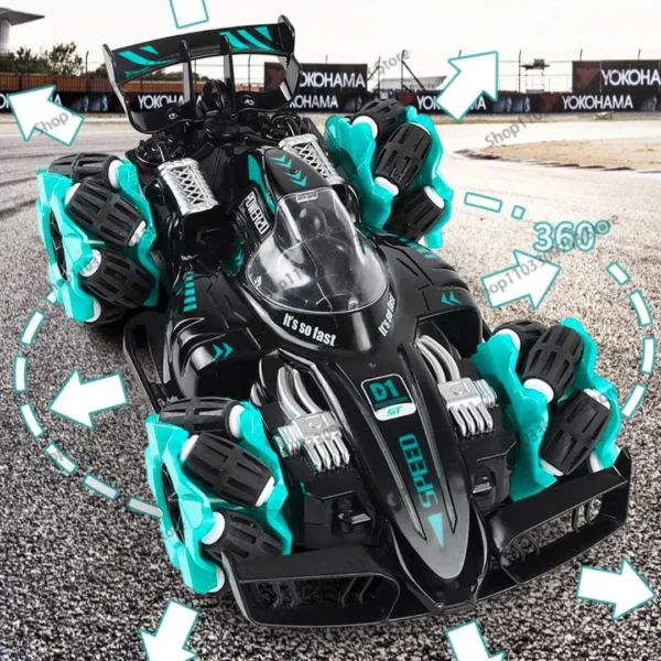 2024 New RC Cars Bluetooth 2.4G Remote Control Car Toy Four-wheel Drive Lateral Drift Spray Stunt Car LiGht Music Racing - Image 2