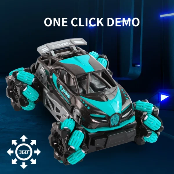 Gesture sensing children's toy remote control car 2.4G four-wheel drive one click demonstration float off-road deformation remot - Image 5