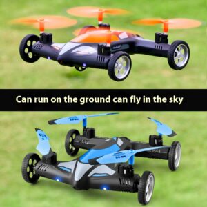 Remote control land and air amphibious oversized induction high speed quadcopter off-road racing car shooting drone