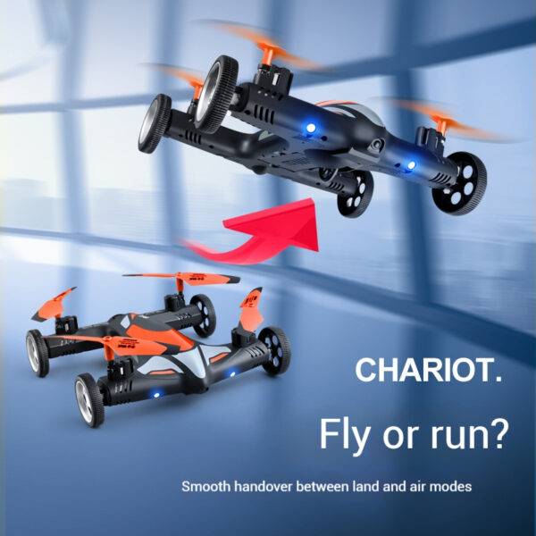 Remote control land and air amphibious oversized induction high speed quadcopter off-road racing car shooting drone - Image 4