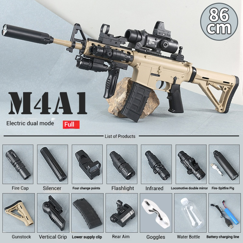 High-end M4a1 electric burst single-shot soft bullet gun