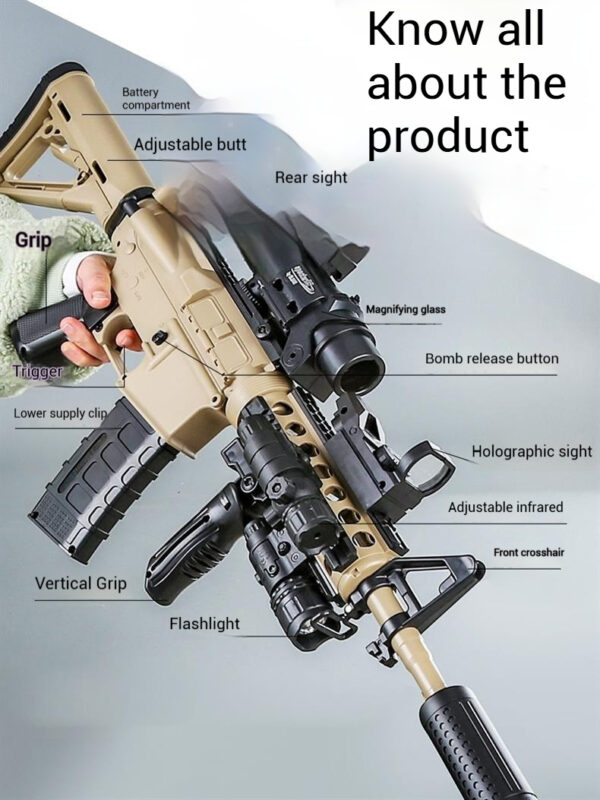 High-end M4a1 electric burst single-shot soft bullet gun - Image 5