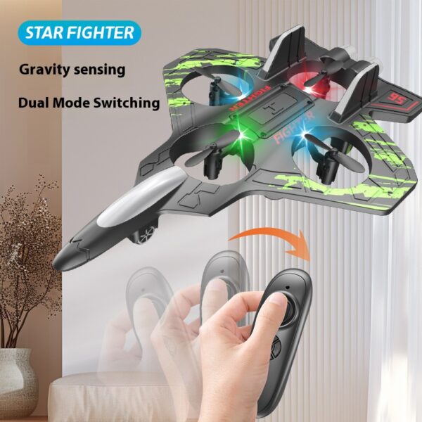 2.4G Remote Control Gravity Sensor Helicopter Tumbling Stunt RC Airplane - Image 2