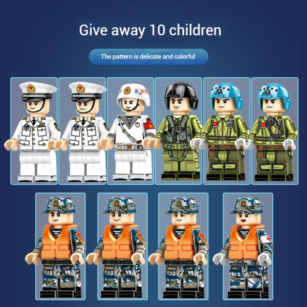 SEMBO Shandong Aircrafted Carrier Modular Building Blocks Military Navy Battleship Model Bricks WW2 Soldiers Weapon Kid Toys - Image 4