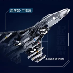 Chinese Military Model J-16 Fighter Jet Building Blocks Arms Armored Carrier Stealth Fighter Bricks Toys Compatible With LEGO